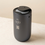 Aabi Car Diffuser in titanium, front-right view